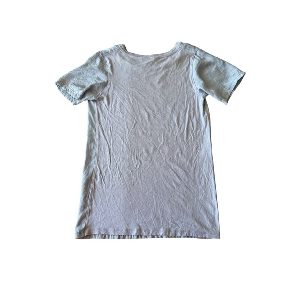 Zara Collection Womens Light Gray T-Shirt Short Sleeves Crew Neck Casual Fit - Picture 2 of 5